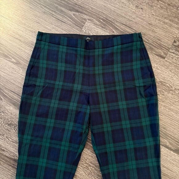 J. Crew Martie Black Watch Stretch Wool Blend Crop Pants New - Picture 3 of 10